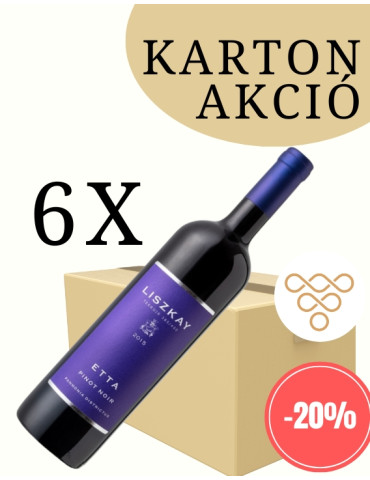 Liszkay – Pinot Noir Etta 2017 karton akció