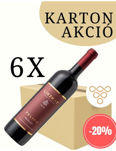 Liszkay – Merlot Feline 2017 karton akció